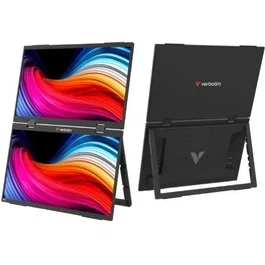 Verbatim Monitor Portátil Doble 15.6'' FHD IPS Negro